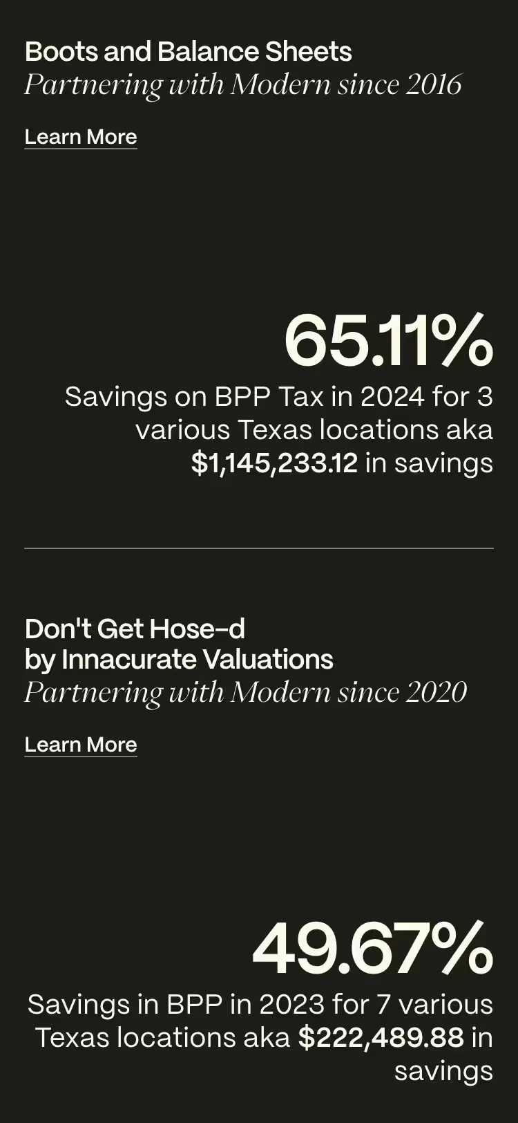 Modern Tax, mobile screen 1