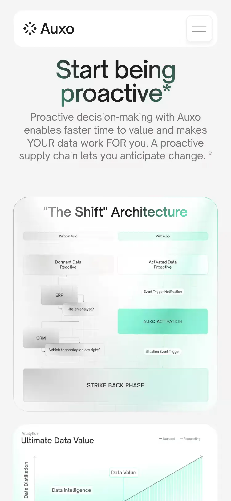 Project Auxo, mobile screen 3