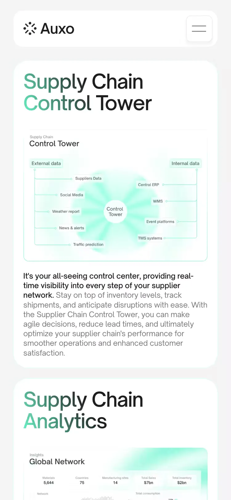 Project Auxo, mobile screen 4