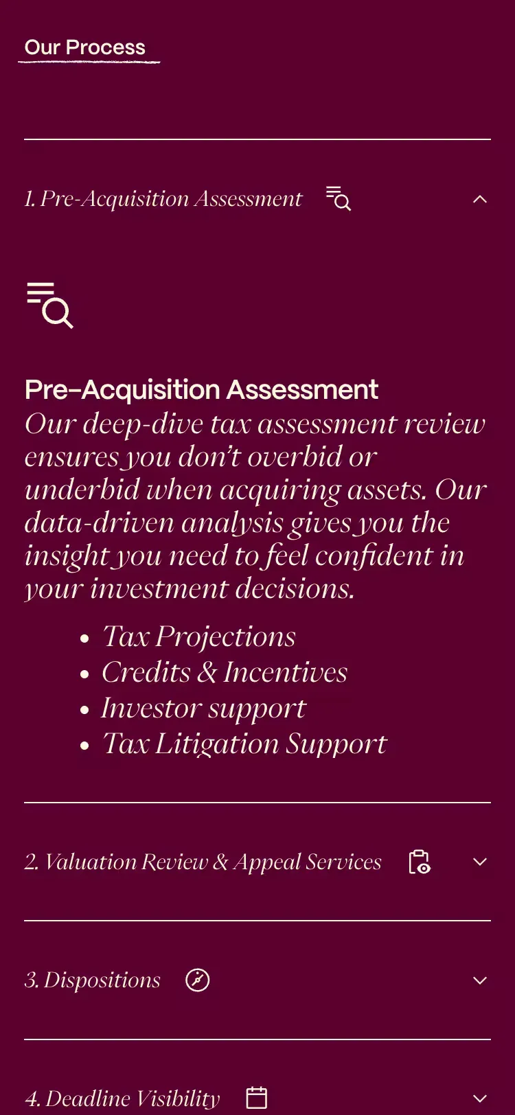 Modern Tax, mobile screen 3