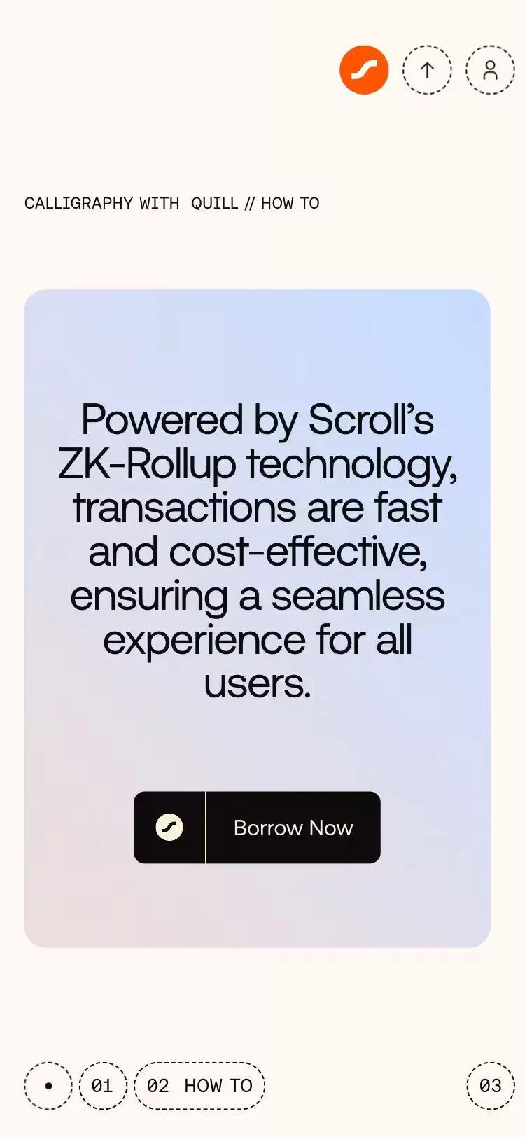 Quill, mobile screen 4