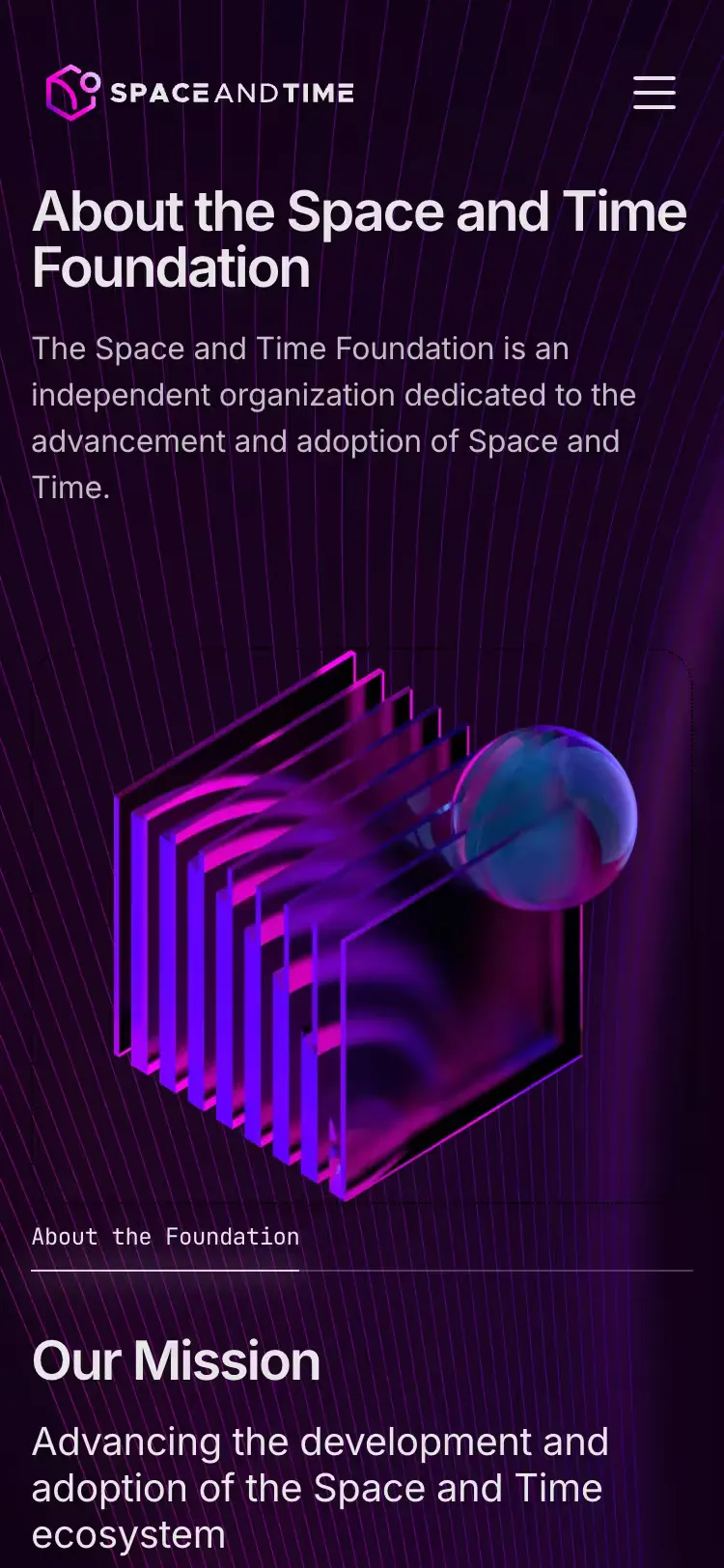 Space and Time, mobile screen 4