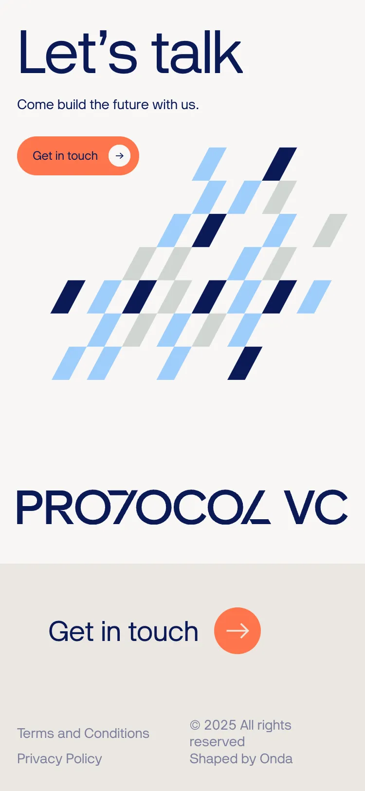 PL Ventures, mobile screen 1