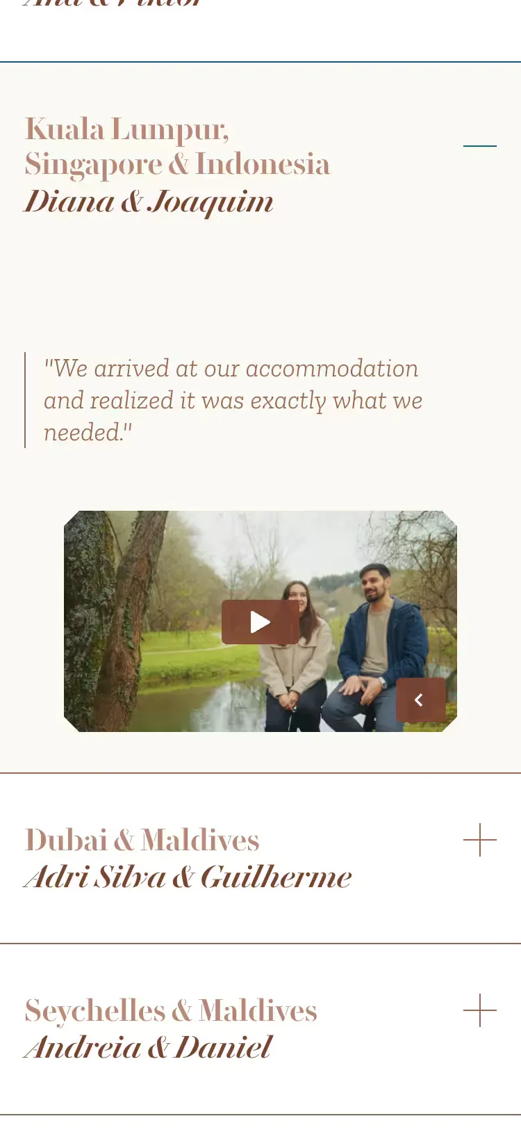 Honeymooners, mobile screen 3