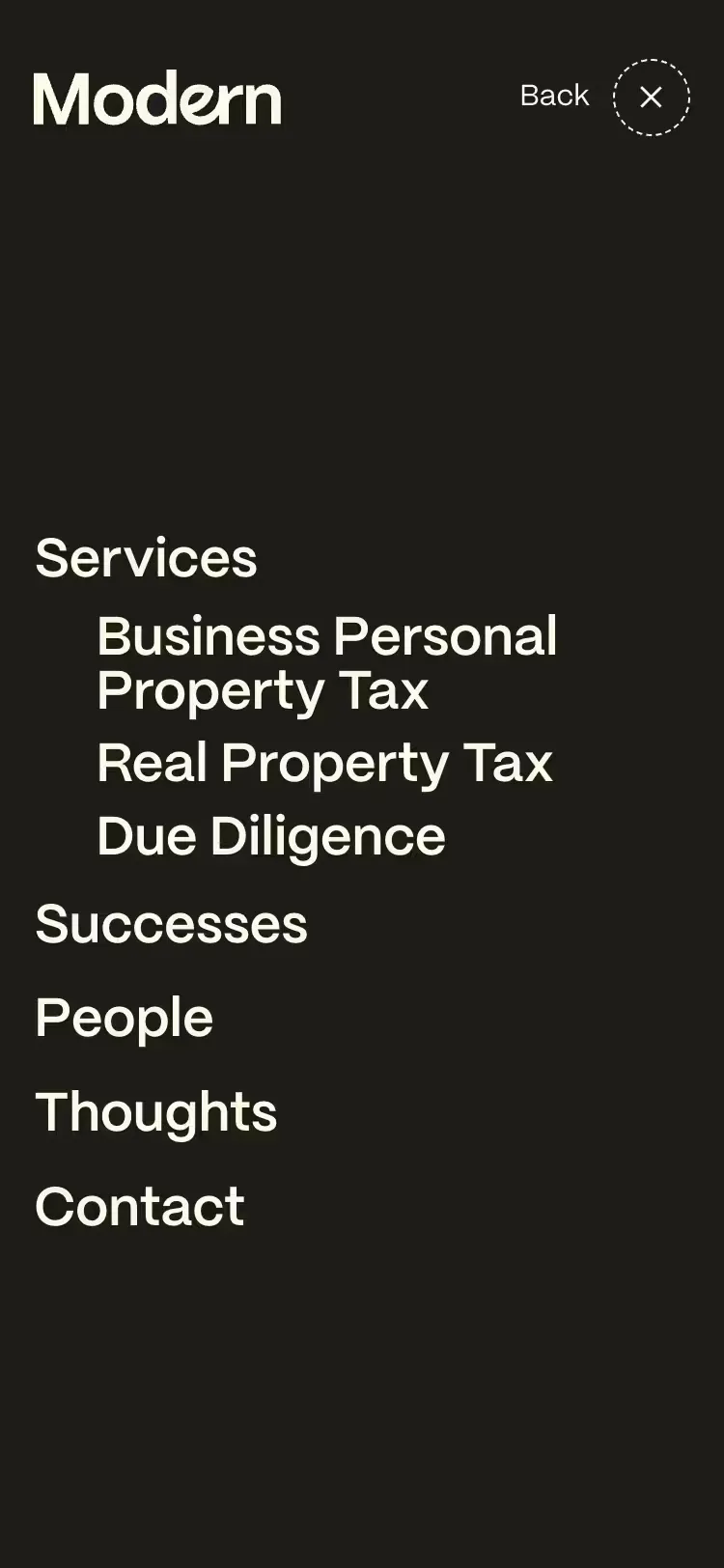 Modern Tax, mobile screen 5
