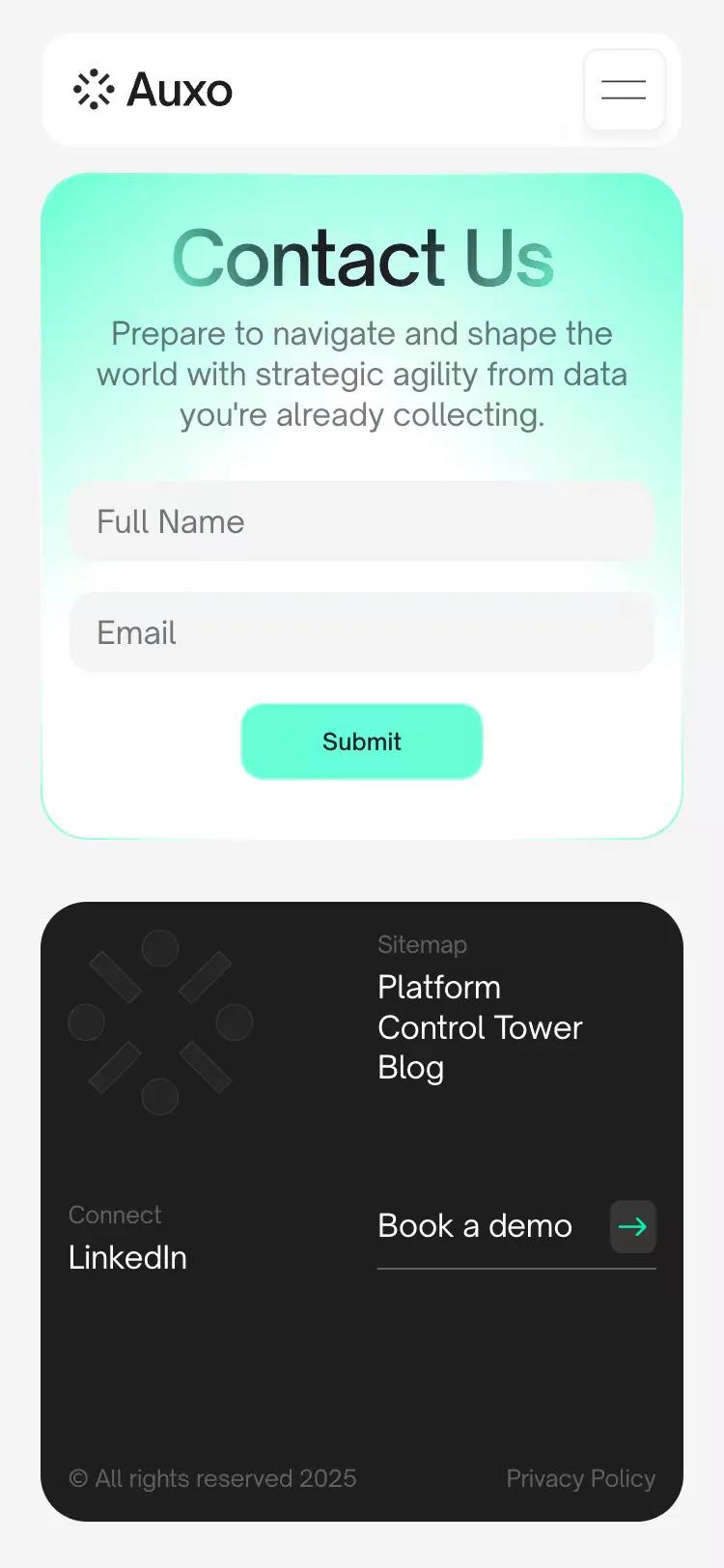 Project Auxo, mobile screen 7