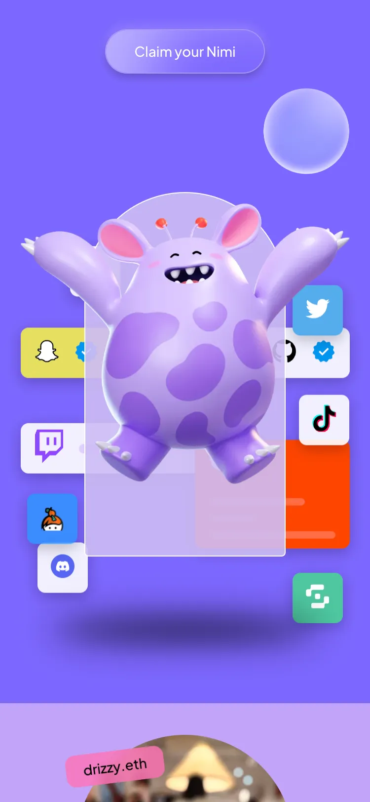 Nimi, mobile screen 7