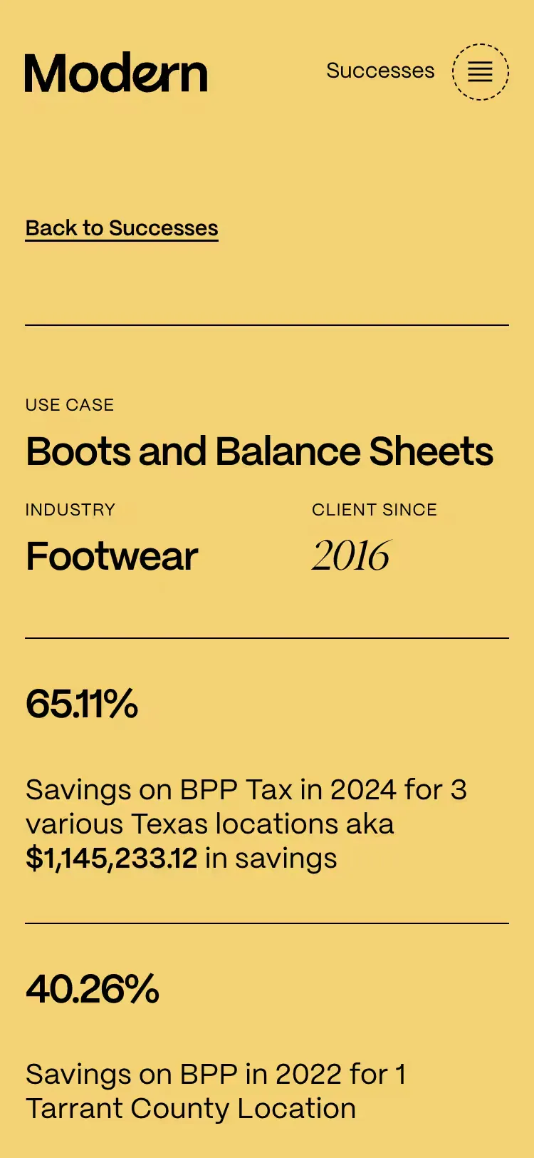 Modern Tax, mobile screen 6